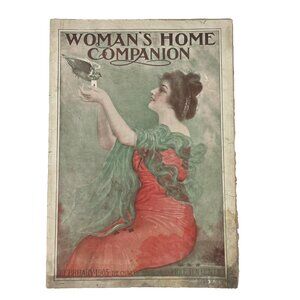 1905 Womans Home Companion Antique Art Deco Noveau Ads Americana Illustrated